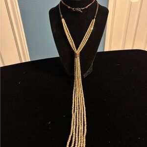 Elegant crystal Beaded long Necklace
